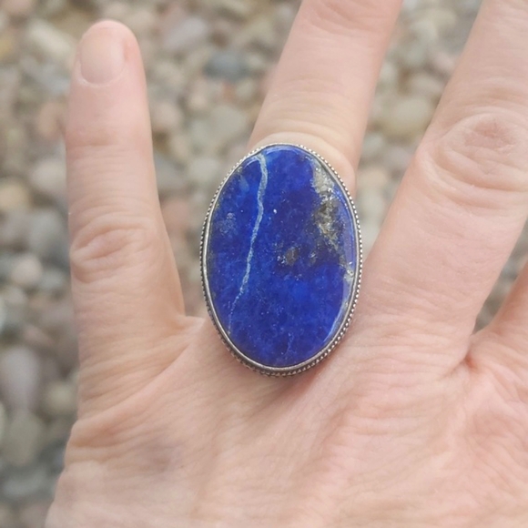 New Lapis Lazuli 925 Silver Ring. - Picture 7 of 16